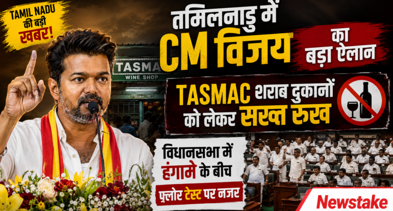 तमिलनाडु में CM विजय का बड़ा ऐलान: TASMAC शराब दुकानों को लेकर सख्त रुख, विधानसभा में हंगामे के बीच फ्लोर टेस्ट पर नजर