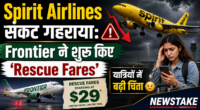 Spirit Airlines संकट गहराया: Frontier ने शुरू किए ‘Rescue Fares’