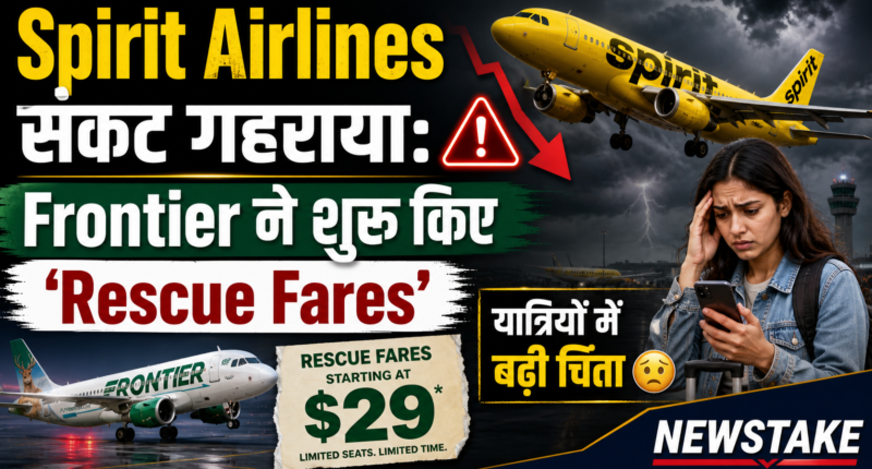 Spirit Airlines संकट गहराया: Frontier ने शुरू किए ‘Rescue Fares’