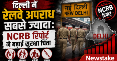 दिल्ली में रेलवे अपराध सबसे ज्यादा: NCRB रिपोर्ट ने बढ़ाई सुरक्षा चिंता